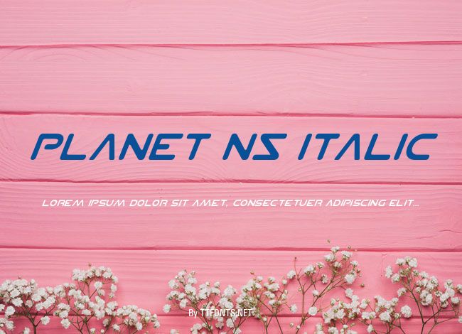 Planet NS Italic example